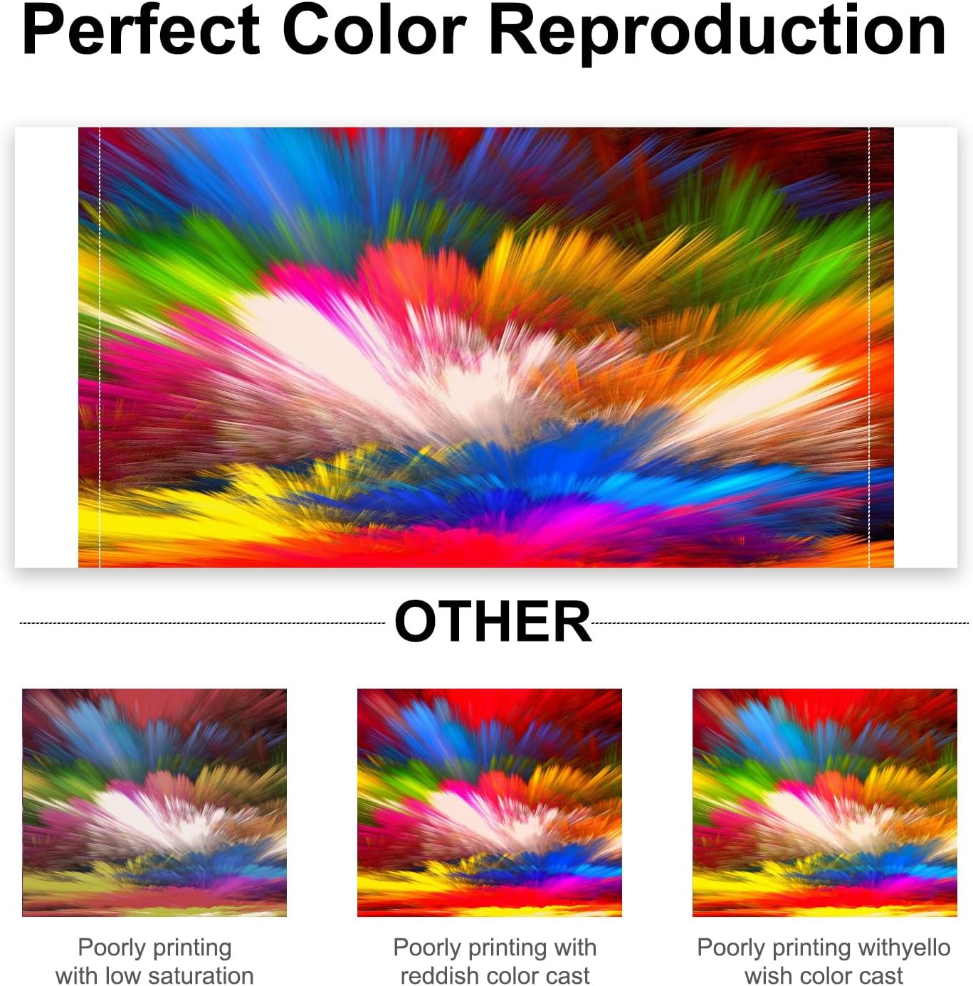 Compatible Amber M100/M200 4x6" Photo Printer Ink & 80 Sheets Paper