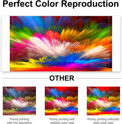 Compatible Amber M100/M200 4x6" Photo Printer Ink & 80 Sheets Paper