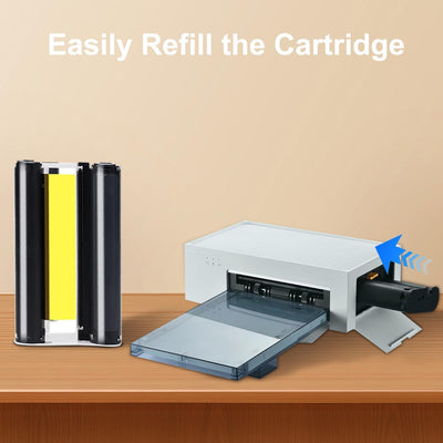 Compatible Amber M100/M200 4x6" Photo Printer Ink & 80 Sheets Paper