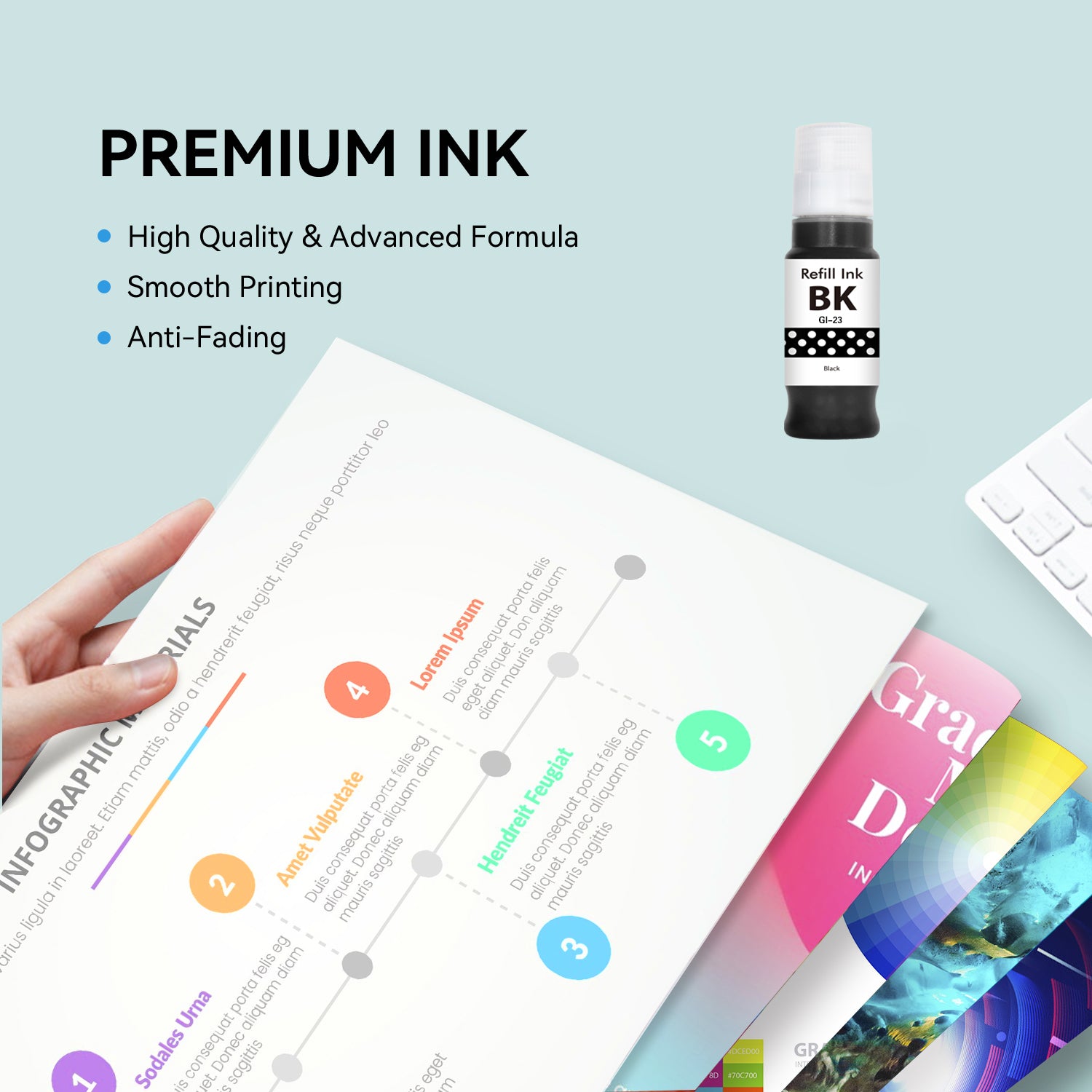 Compatible Canon GI-23 4696C001 Black Ink Bottle