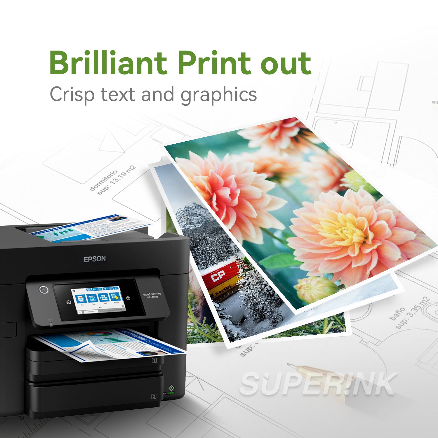 Compatible Epson T822XL Yellow High Yield Ink Cartridge