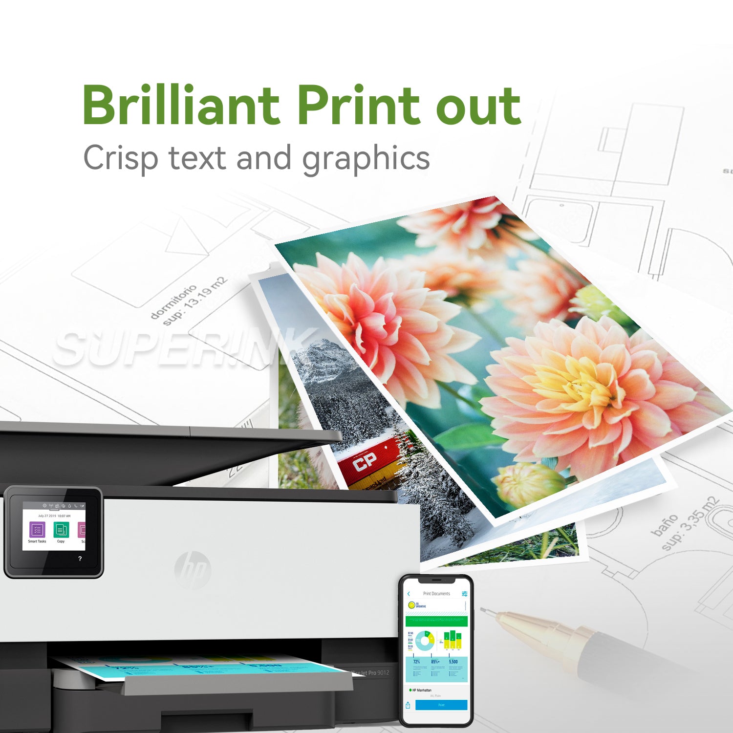 Compatible HP 936e EvoMore Black Cartridge by Superink