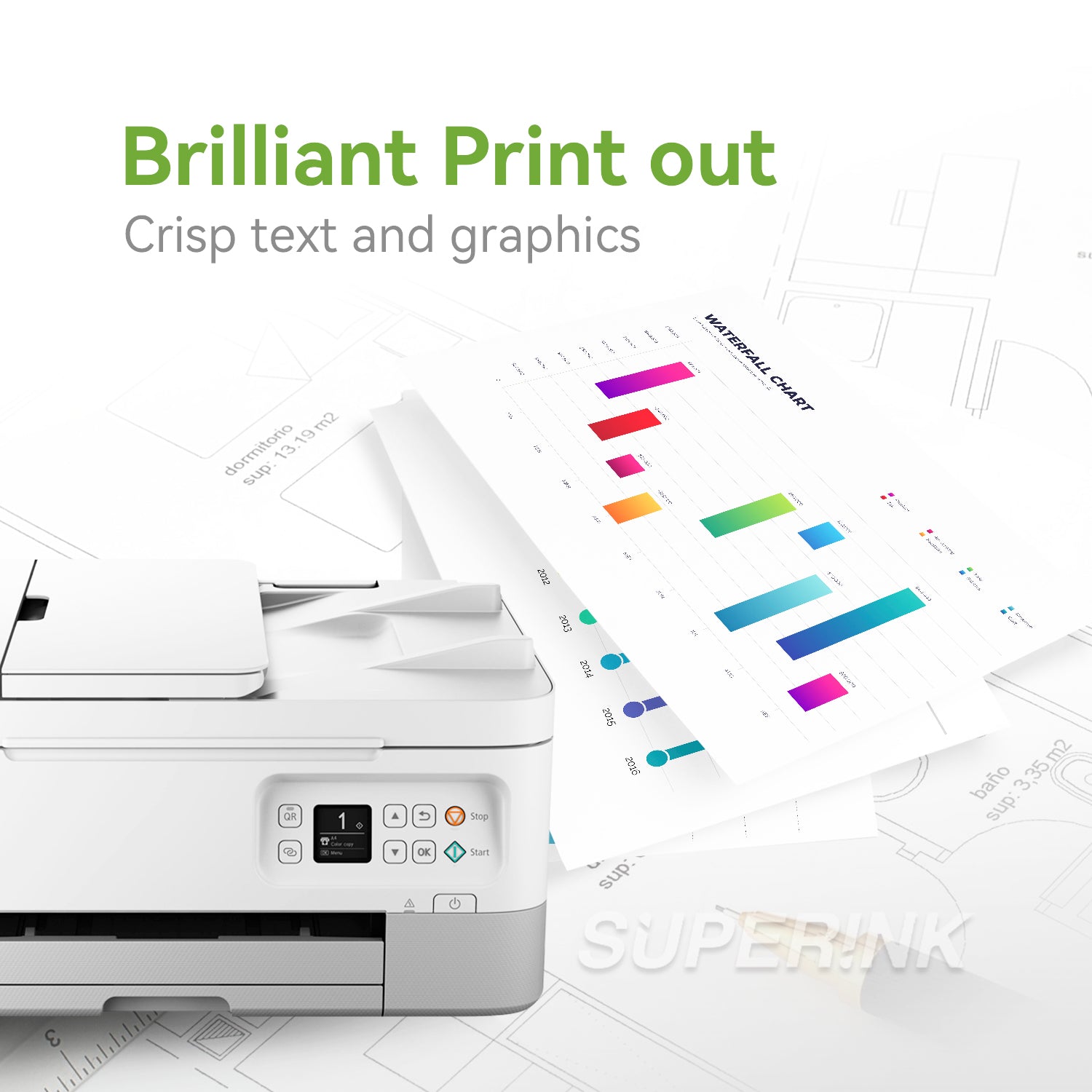 Compatible Canon CL-261XL (3724C001) Color Ink Cartridge By Superink