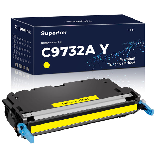 Compatible HP C9732A Yellow Toner Cartridge (HP645A) By Superink ...