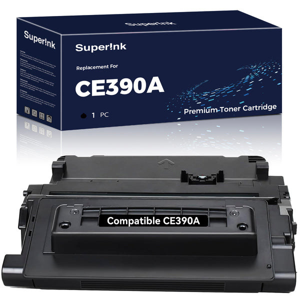 Compatible HP CE390A Black Toner Cartridge (HP 90A) By Superink ...