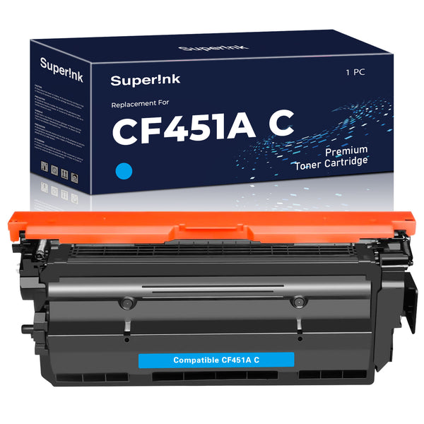 Compatible HP CF451A (655A) Cyan Toner Cartridge - Superink.ca
