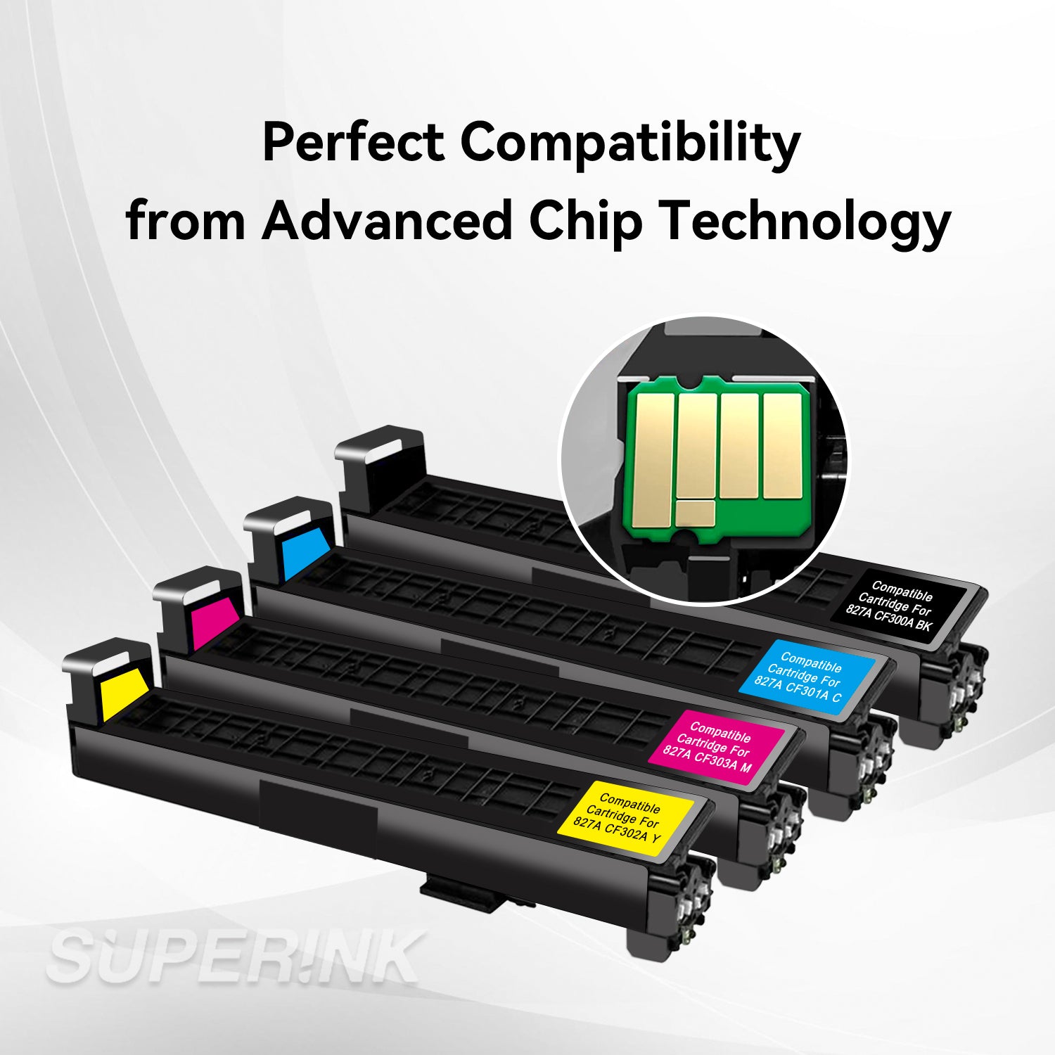 Cartouche de toner compatible HP 827A Set par Superink