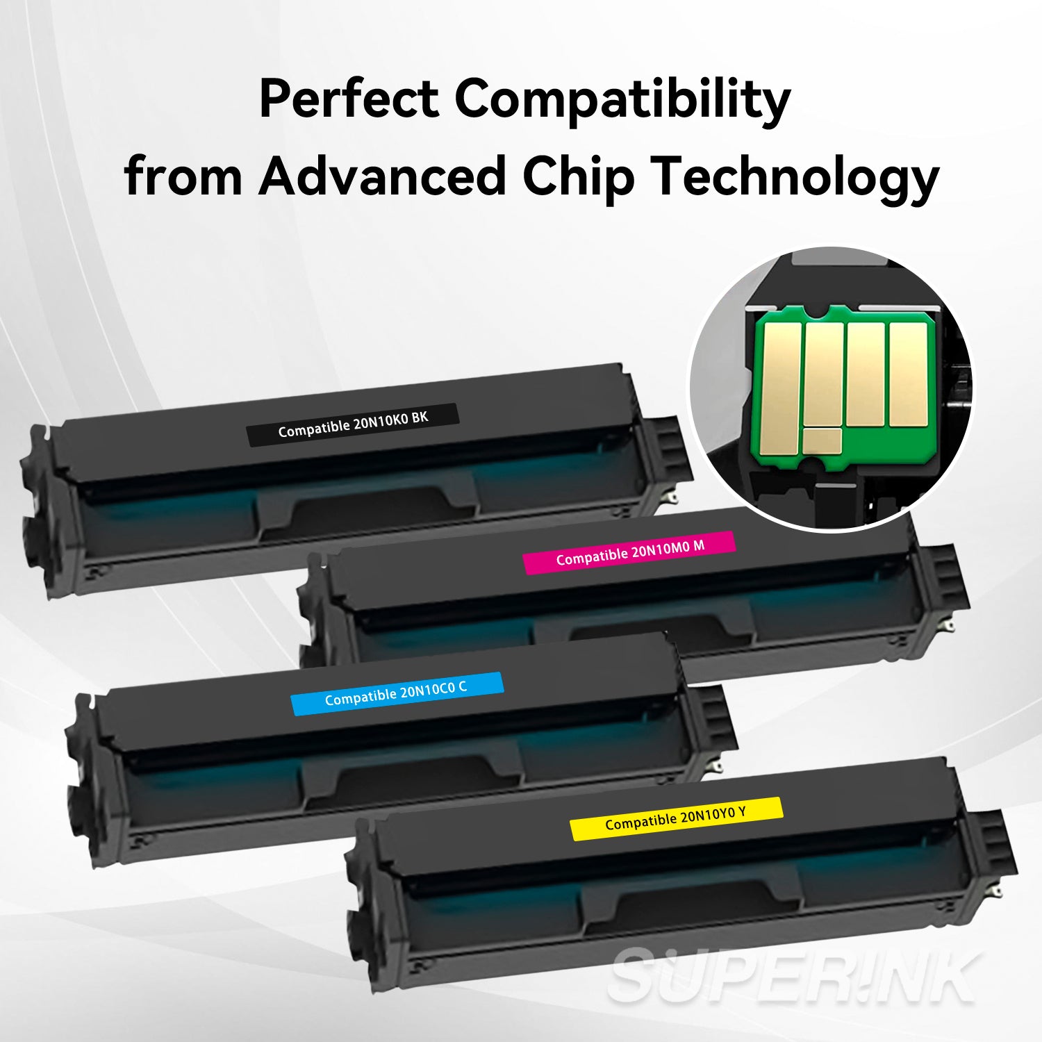 Compatible Lexmark CS/CX331 431 Toner Combo BK/C/M/Y By Superink