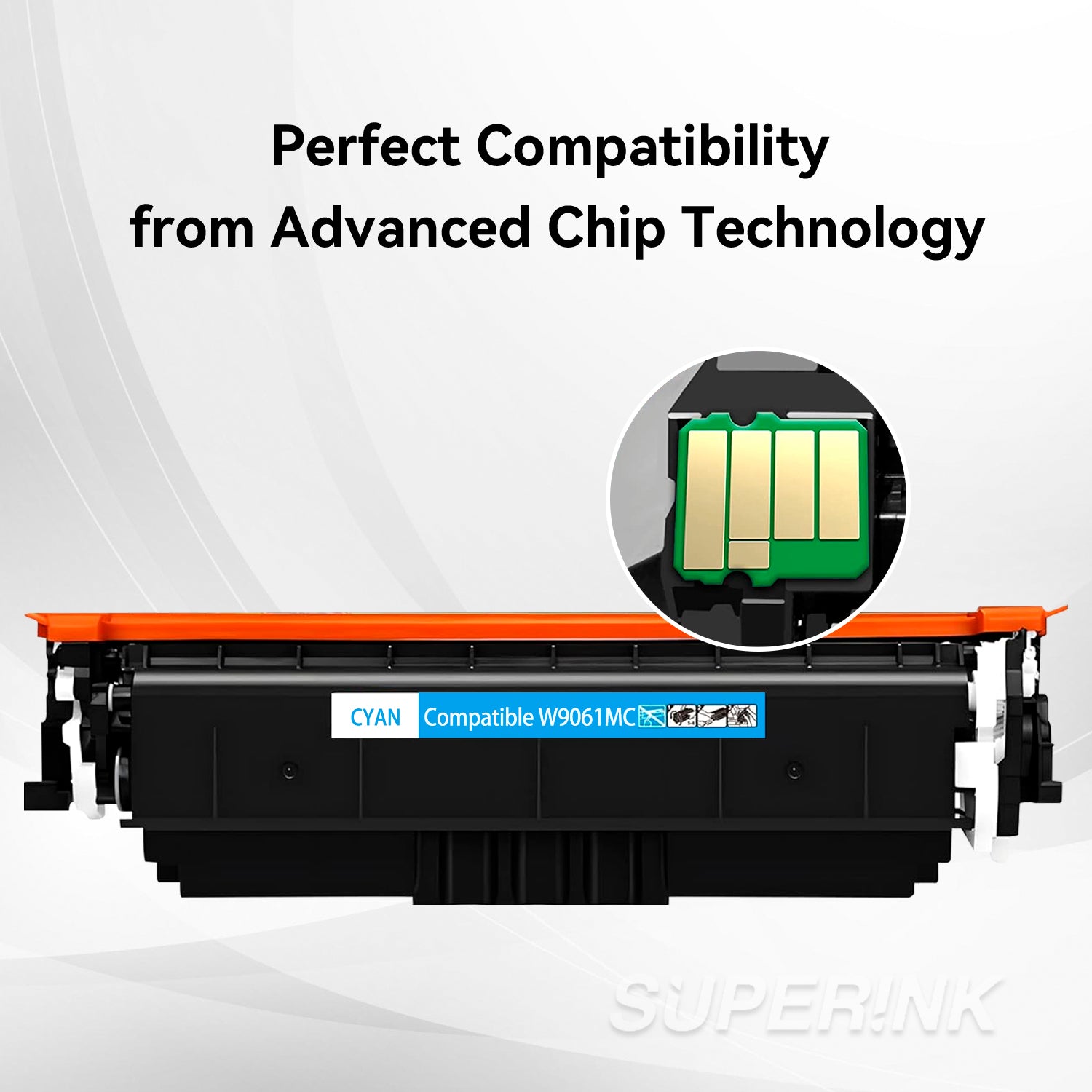 Compatible HP W9061MC Cyan Toner Cartridge