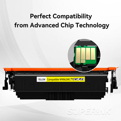Compatible HP W9062MC Yellow Toner Cartridge