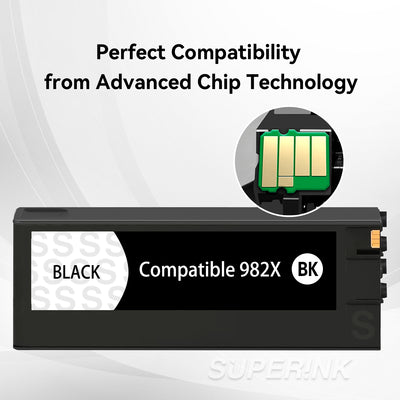 Compatible HP 982X T0B30A Black High Yield Inkjet Cartridge