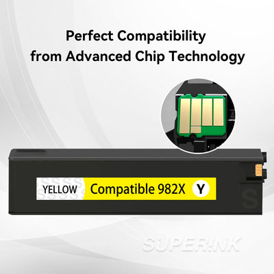 Compatible HP 982X T0B29A Yellow High Yield Inkjet Cartridge