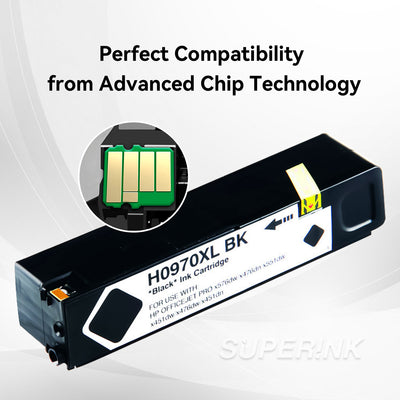 Compatible HP 970XL Ink Cartridge Black. High Yield