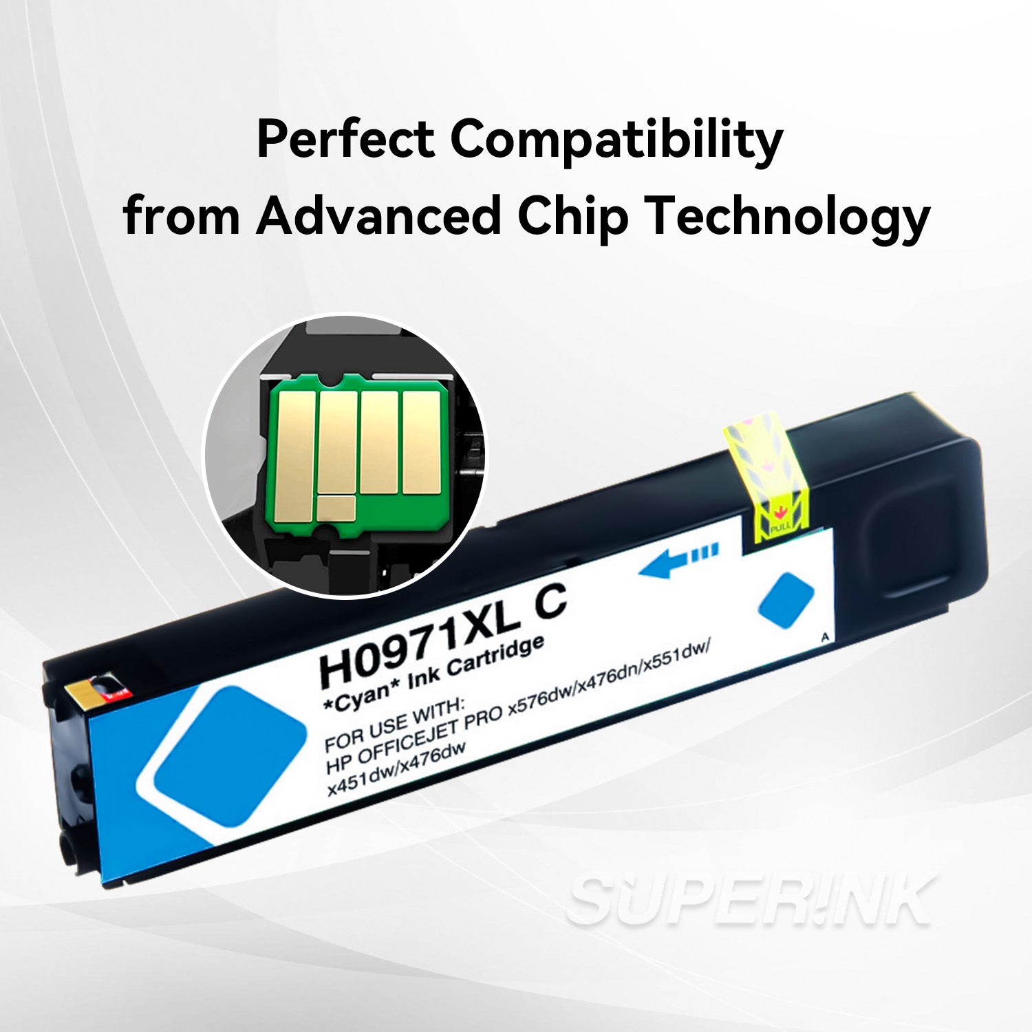 Compatible HP 971XL (HP CN626AM) Ink Cartridge Cyan