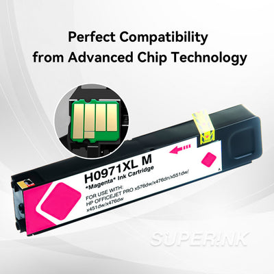 Compatible HP 971XL (HP CN627AM) Ink Cartridge Magenta