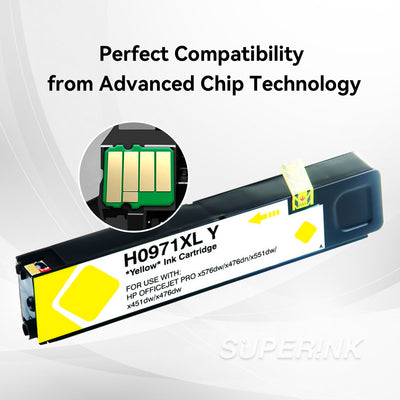 Compatible HP 971XL (HP CN628AM) Ink Cartridge Yellow