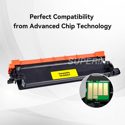 Compatible Brother TN229XL Yellow Toner WITH CHIP by Superink