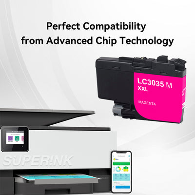 Compatible Brother LC3035XXL Magenta Ink Cartridge by Superink