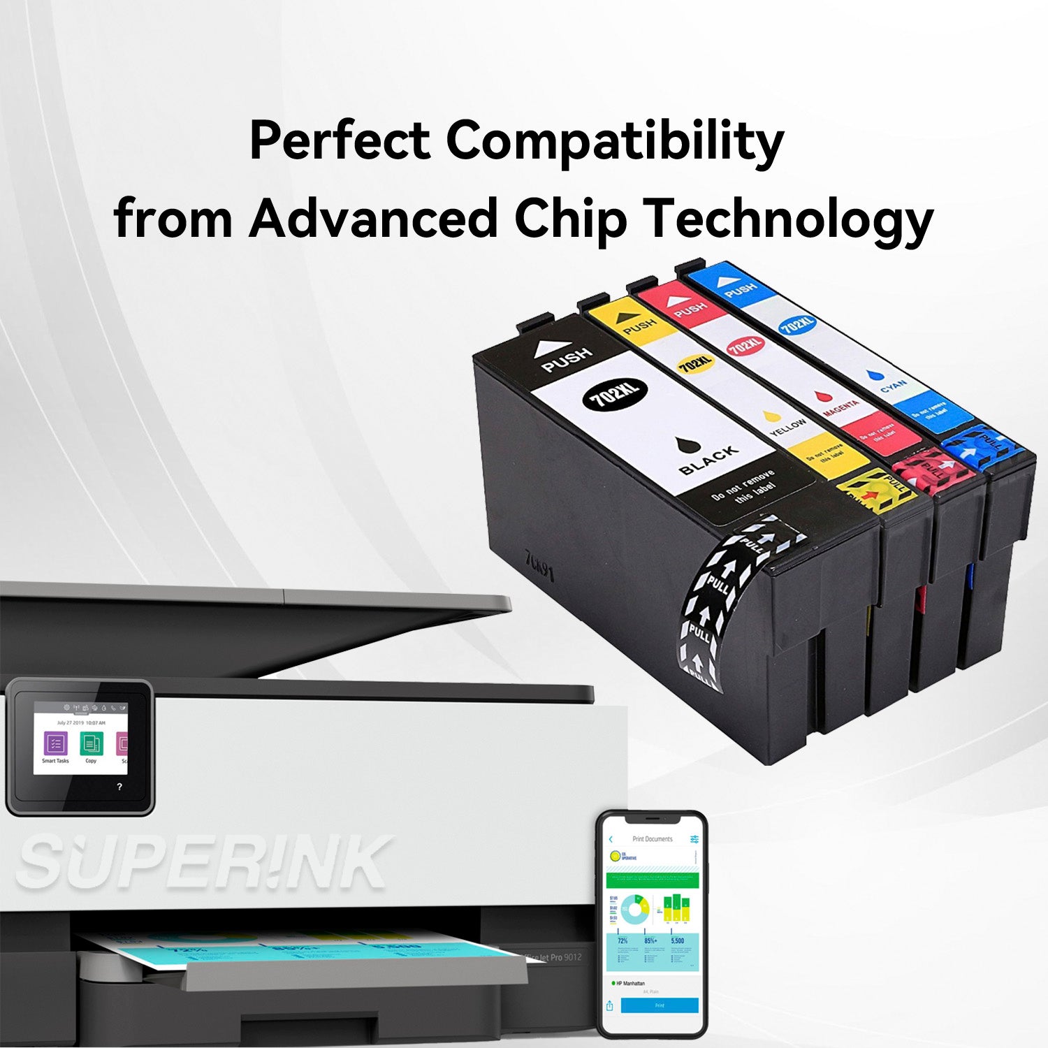 Compatible Epson T702XL / T702X-BCS Set Ink Cartridge