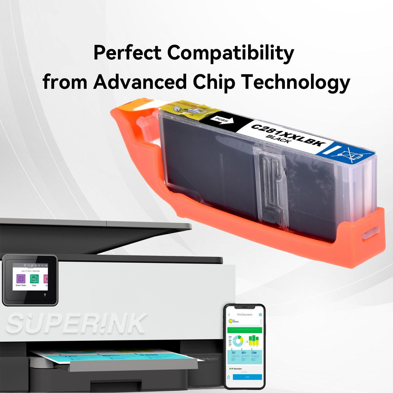 Compatible Canon CLI-281XXL (1983C001) Black Inkjet