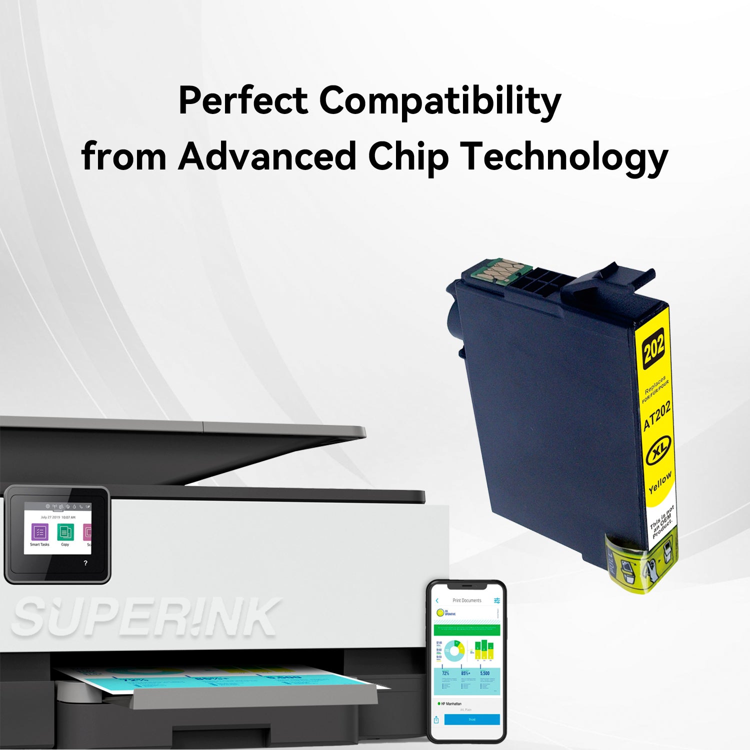 Compatible Epson T202XL Yellow Ink Cartridge (T202XL420) By Superink