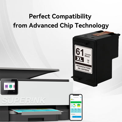 Compatible HP 61XL (CH563WN) Ink Cartridge Black by Superink