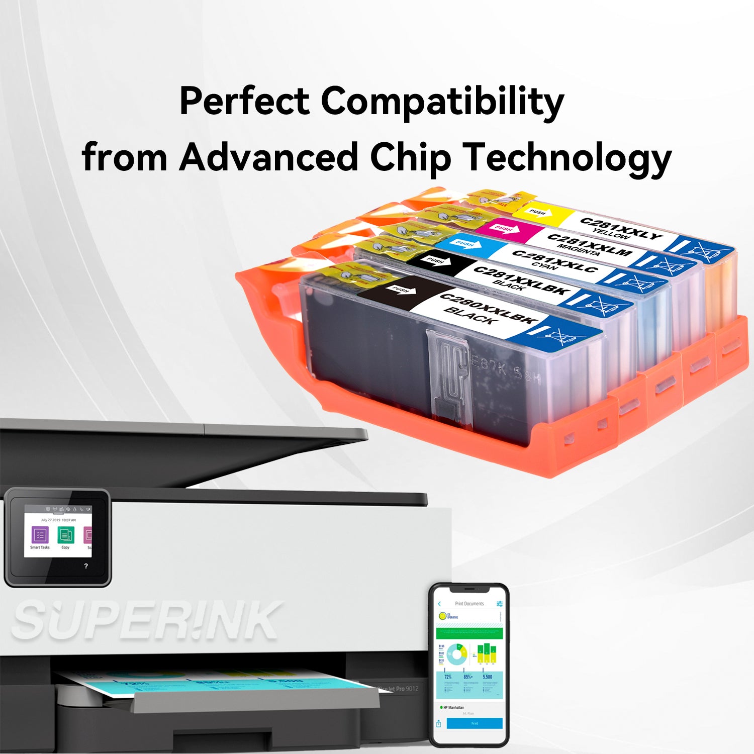 Compatible Canon PGI-280XXL CLI-281XXL Ink Combo by Superink