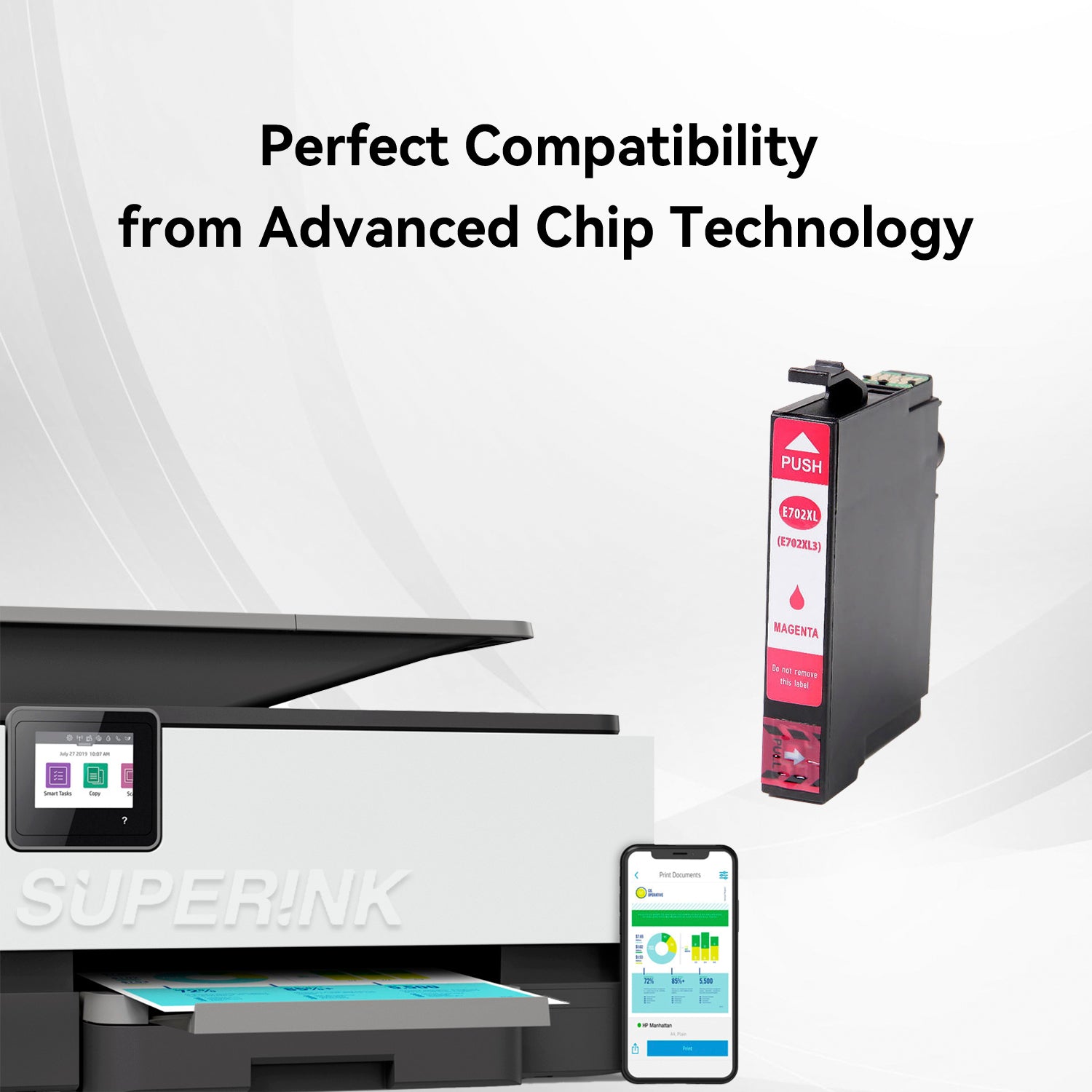 Compatible Epson T702XL320 Magenta Ink Cartridge
