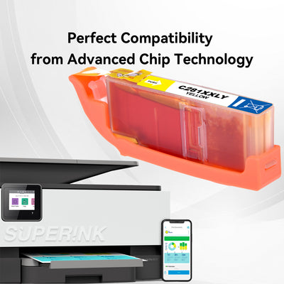 Compatible Canon CLI-281XXL (1982C001) Yellow Inkjet by Superink