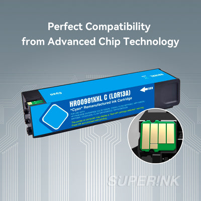 Compatible HP 981Y L0R13A Cyan Ink Cartridge (PageWide) By Superink