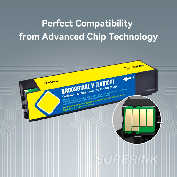 Compatible HP 981Y L0R15A Yellow Ink Cartridge (PageWide) - Superink.ca