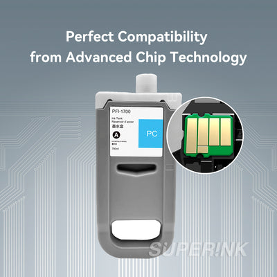 Compatible Canon PFI-1700 Photo Cyan Ink Cartridge By Superink