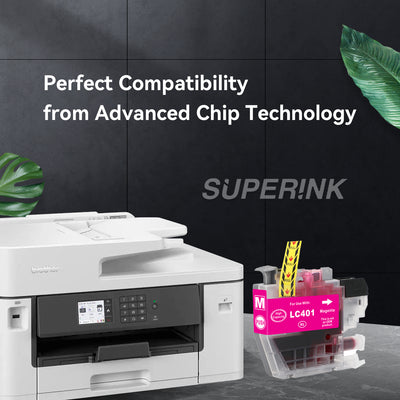 Compatible Brother LC401XL Magenta Ink Cartridge by Superink