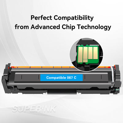 Compatible Canon 067 2350 Pages Cyan Toner Cartridge By Superink