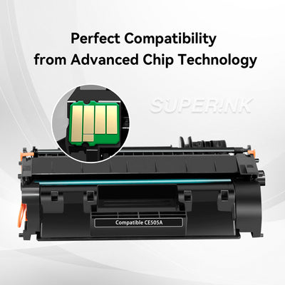 Compatible HP CE505A Black Toner Cartridge (HP 05A) By Superink