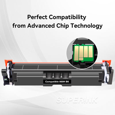 Compatible Canon 069H Black Toner Cartridge High Yield With Chip By Superink