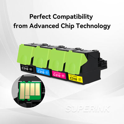 Compatible Xerox C310 / C315 Toner Cartridge Combo BK/C/M/Y By Superink