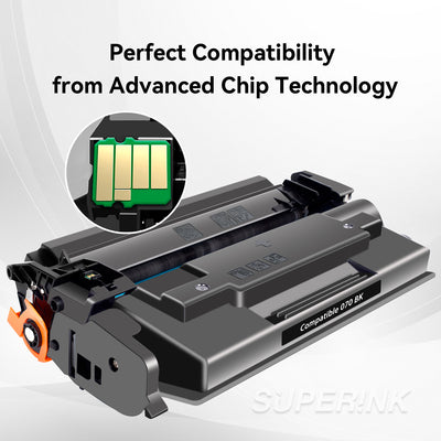 Compatible Canon 070 With Chip 10200 Pages Black Toner By Superink