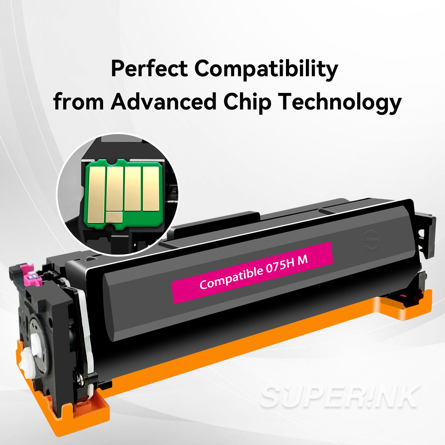 Compatible Canon 075H 075 Magenta Toner Cartridge High Yield