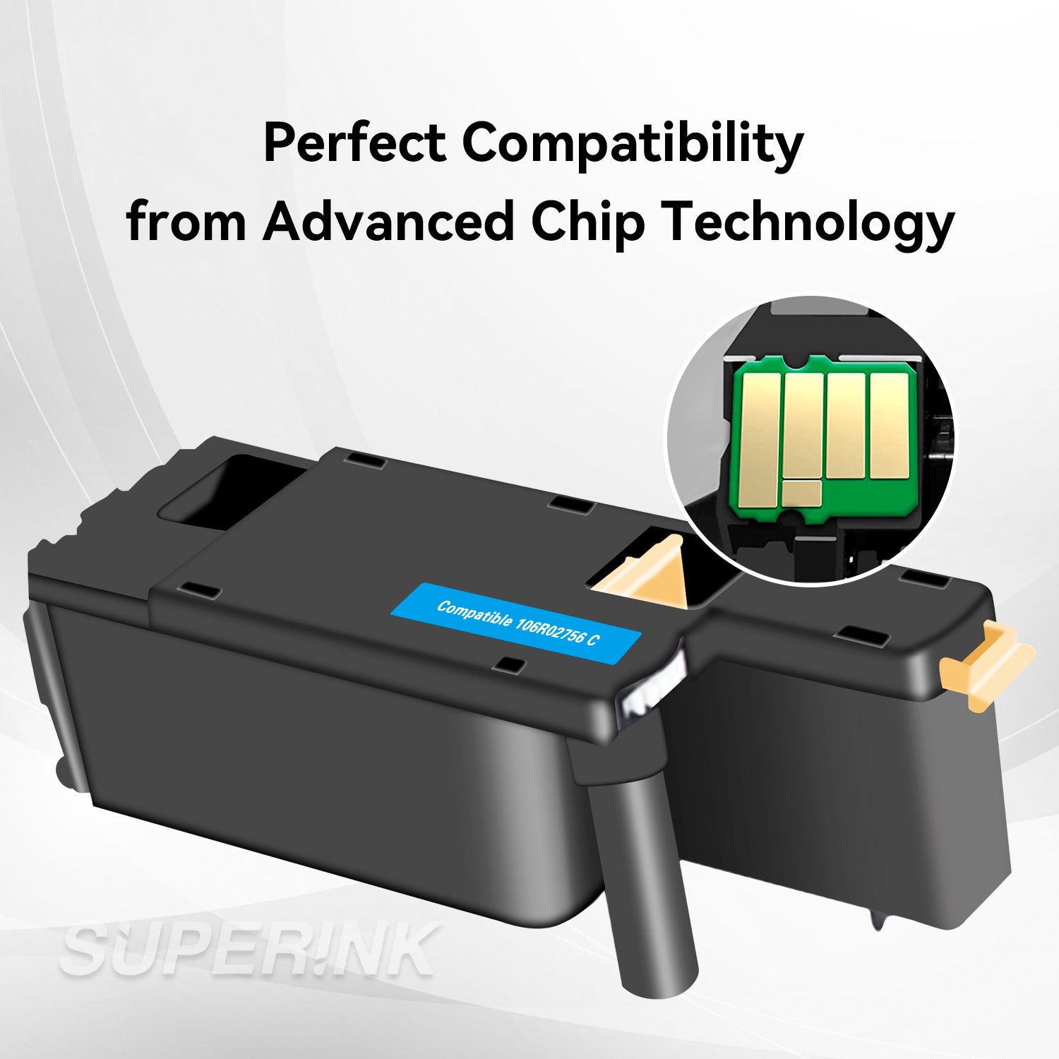 Compatible Xerox 106R02756 Cyan Toner Cartridge for By Superink