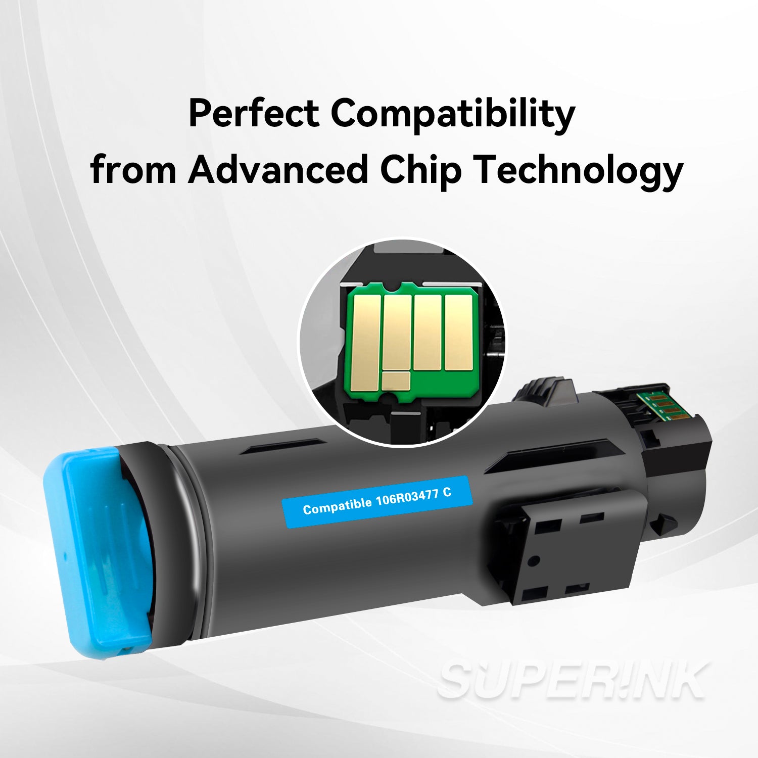 Compatible Xerox 106R03477 Cyan Toner Cartridge By Superink