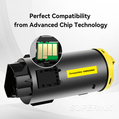 Compatible Xerox 106R03868 Yellow Toner 9000 Pages by Superink