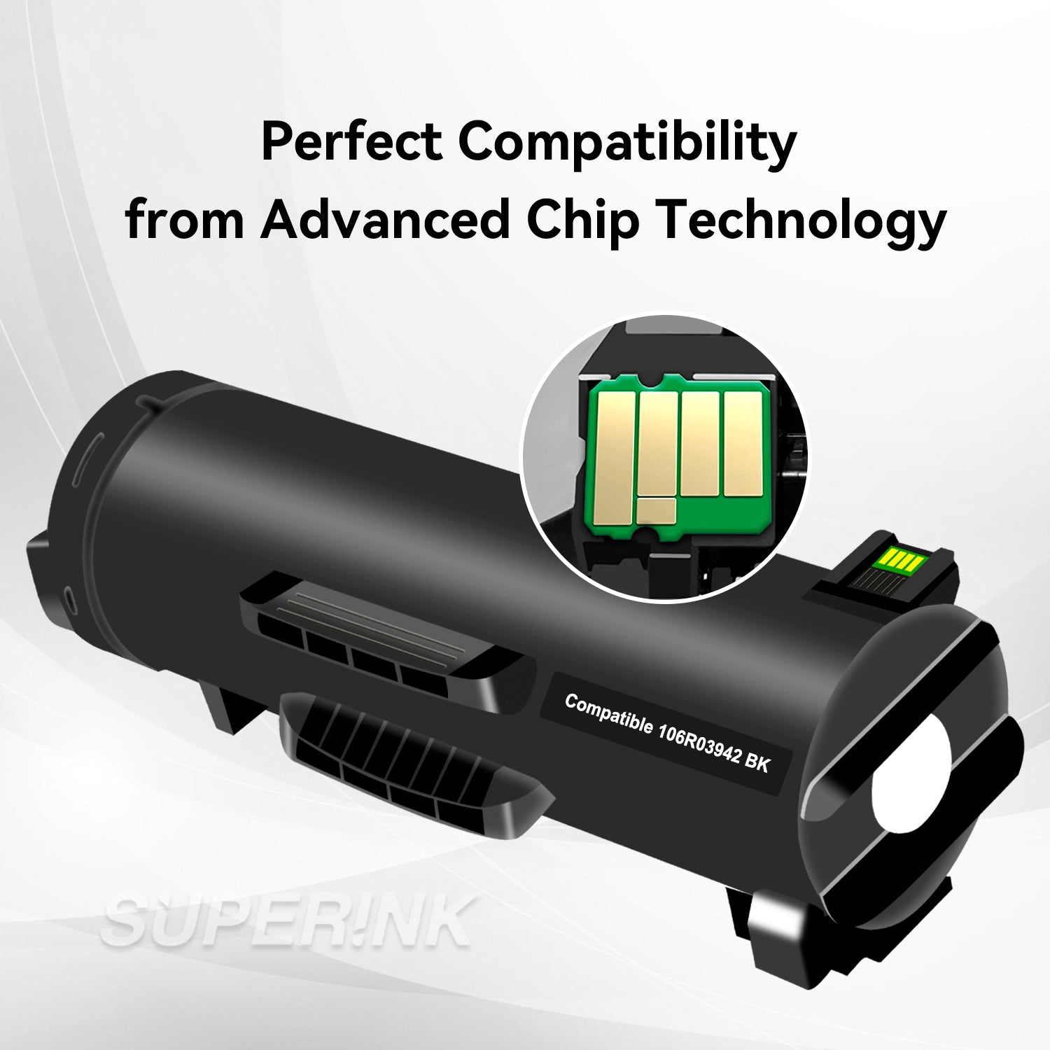 Compatible Xerox 106R03942 Black Toner Cartridge By Superink