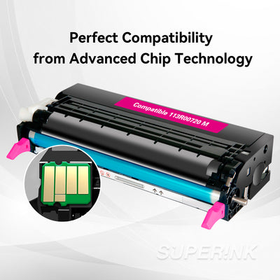 Compatible Xerox 6180 / 113R00720 Magenta Toner Cartridge By Superink