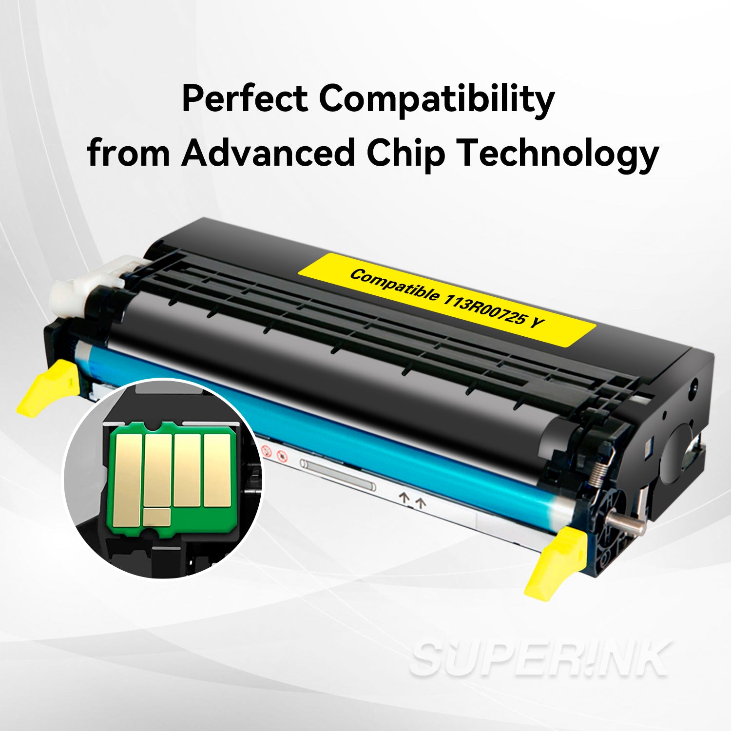 Compatible Xerox 6180 / 113R00725 Yellow Toner Cartridge By Superink