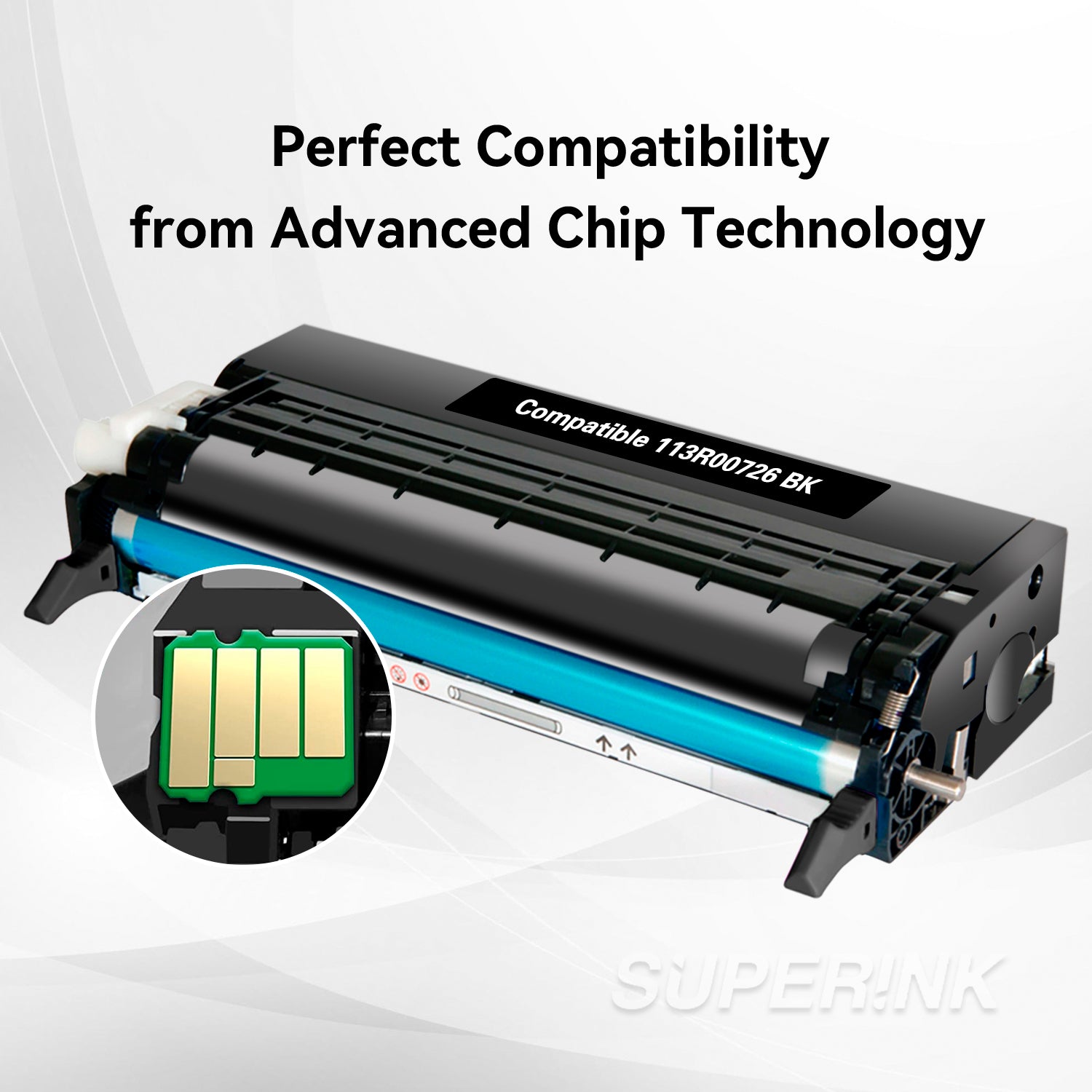 Compatible Xerox 6180 / 113R00726 Black Toner Cartridge By Superink