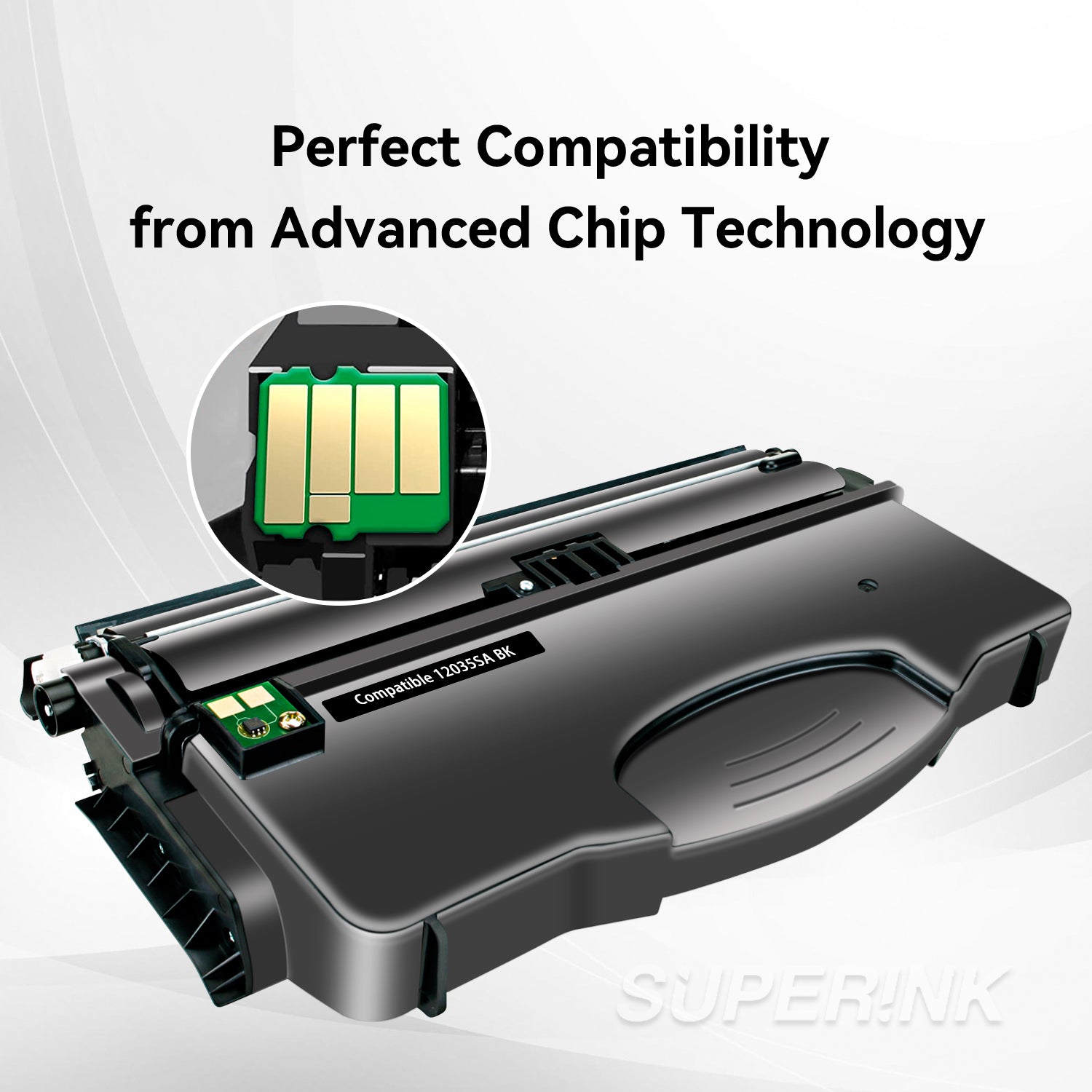 Compatible Lexmark E120 Black Toner Cartridge (12015SA) By Superink