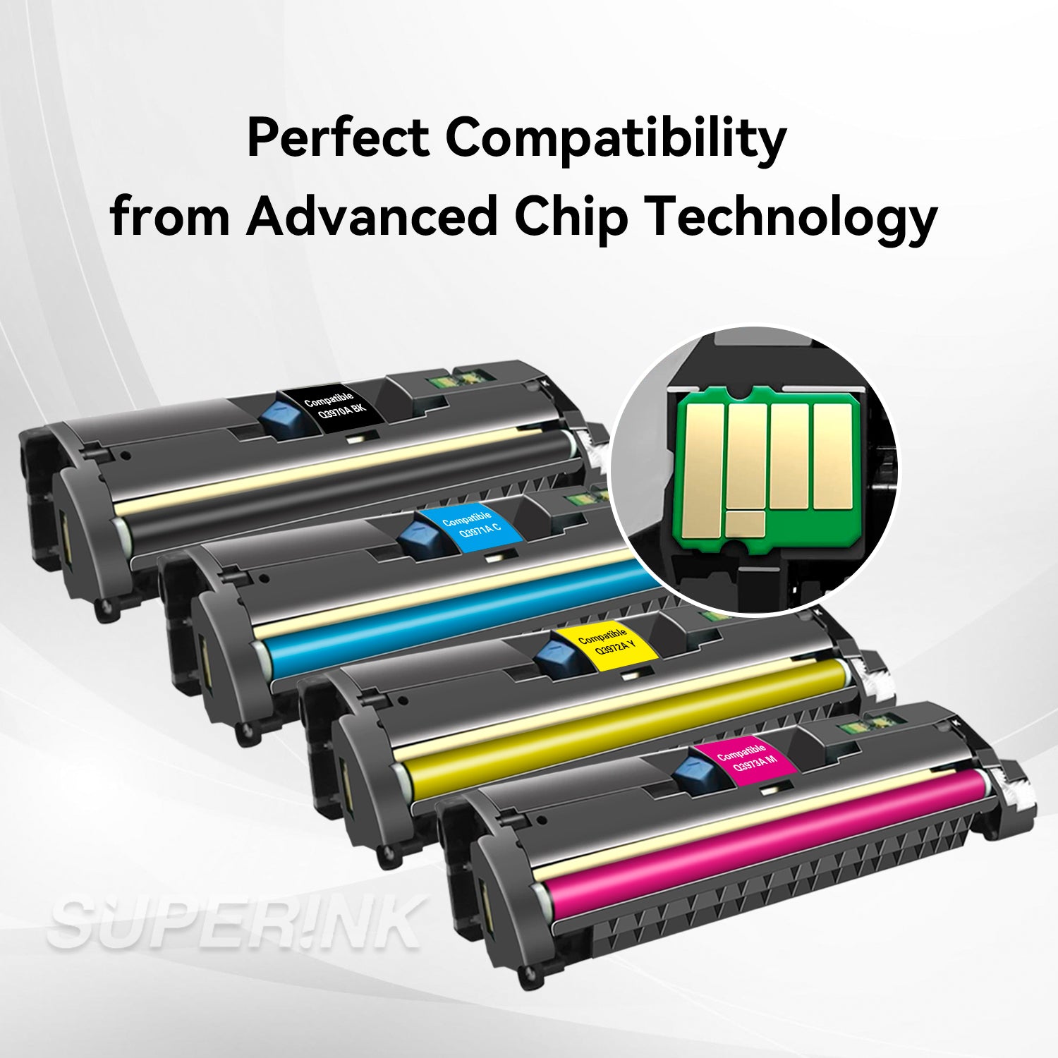 Compatible HP 123A Toner Cartridge Combo By Superink