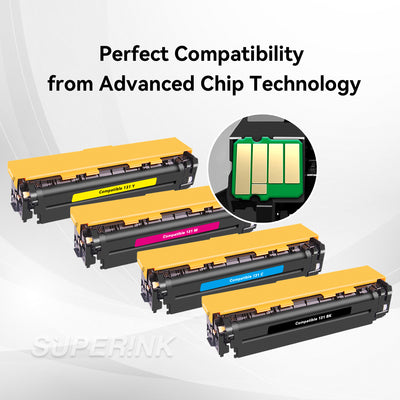 Compatible Canon 131 Toner Cartridge Combo BK/C/M/Y By Superink