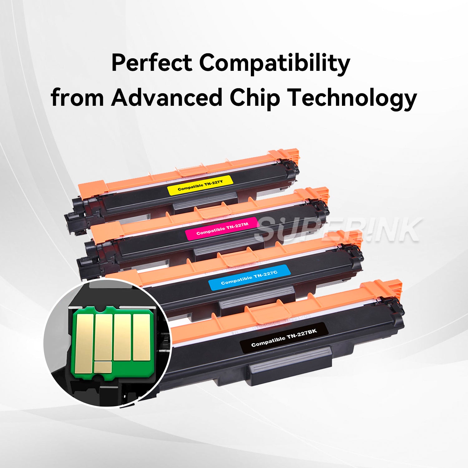 Compatible Brother TN223 Toner Cartridge Combo WITH CHIP By Superink
